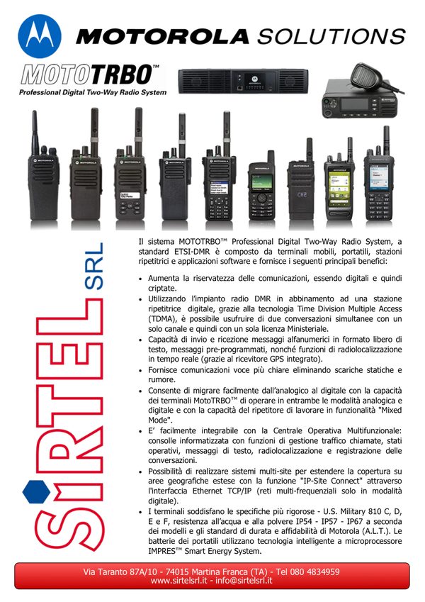 Copertina Depliant Motorola 2024
