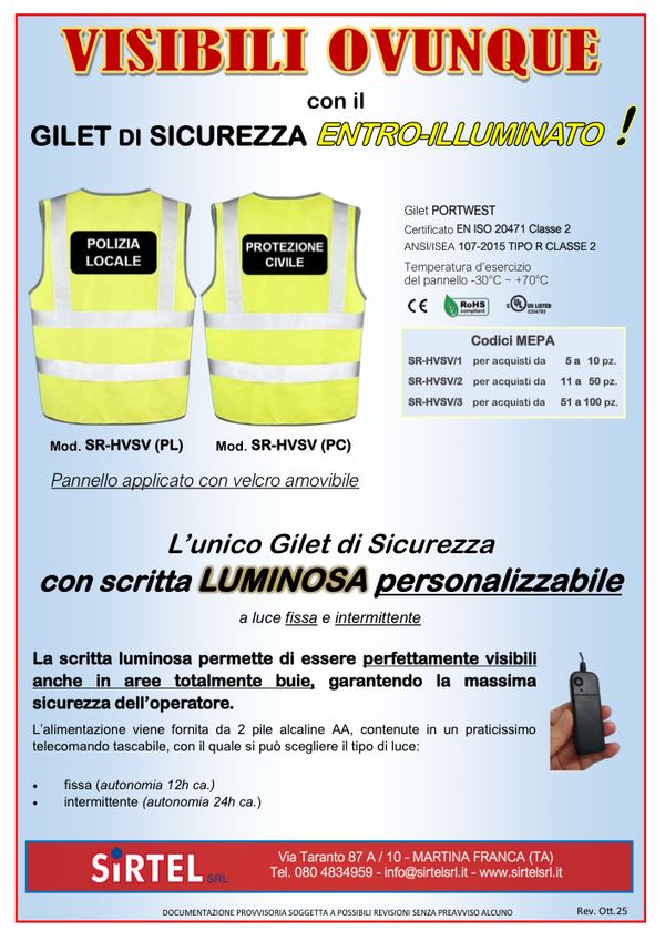 Copertina Gilet — Scheda prodotto PL-PC 2025