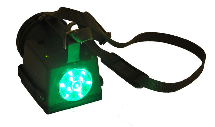 Lampada con segnalazione LED verde