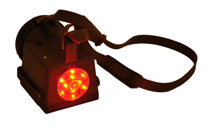 Lampada con segnalazione LED rossa