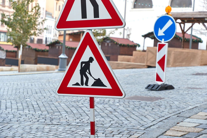 Kit segnaletica per la deviazione del traffico