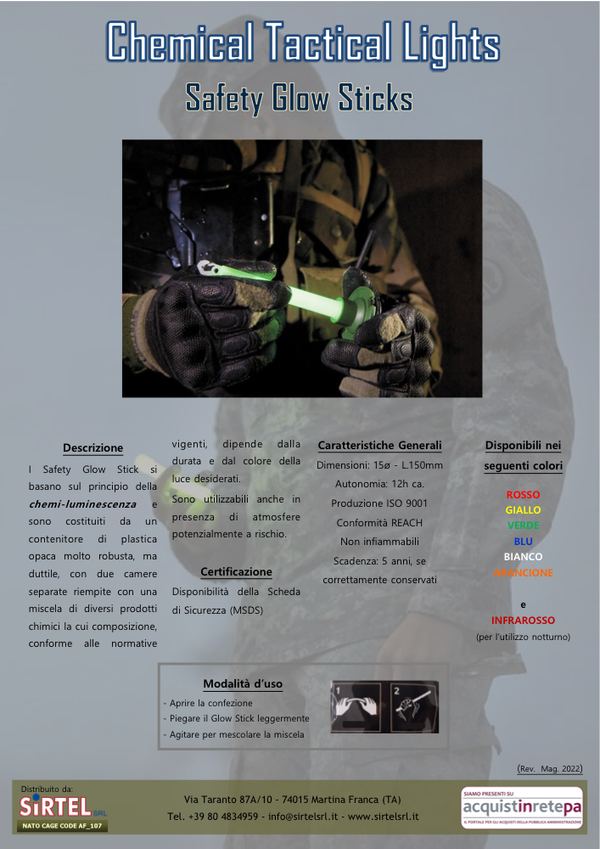Copertina Tactical Lightstick militare